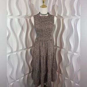 Leopard Print Midi Dress